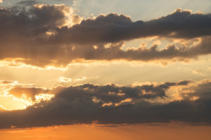 Clouds over Berlin, cumulus clouds, sunset Clouds over Berlin, cumulus clouds, sunset